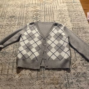 Argyle cardigan